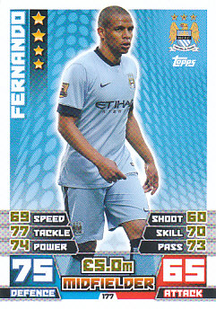 Fernando Manchester City 2014/15 Topps Match Attax #177